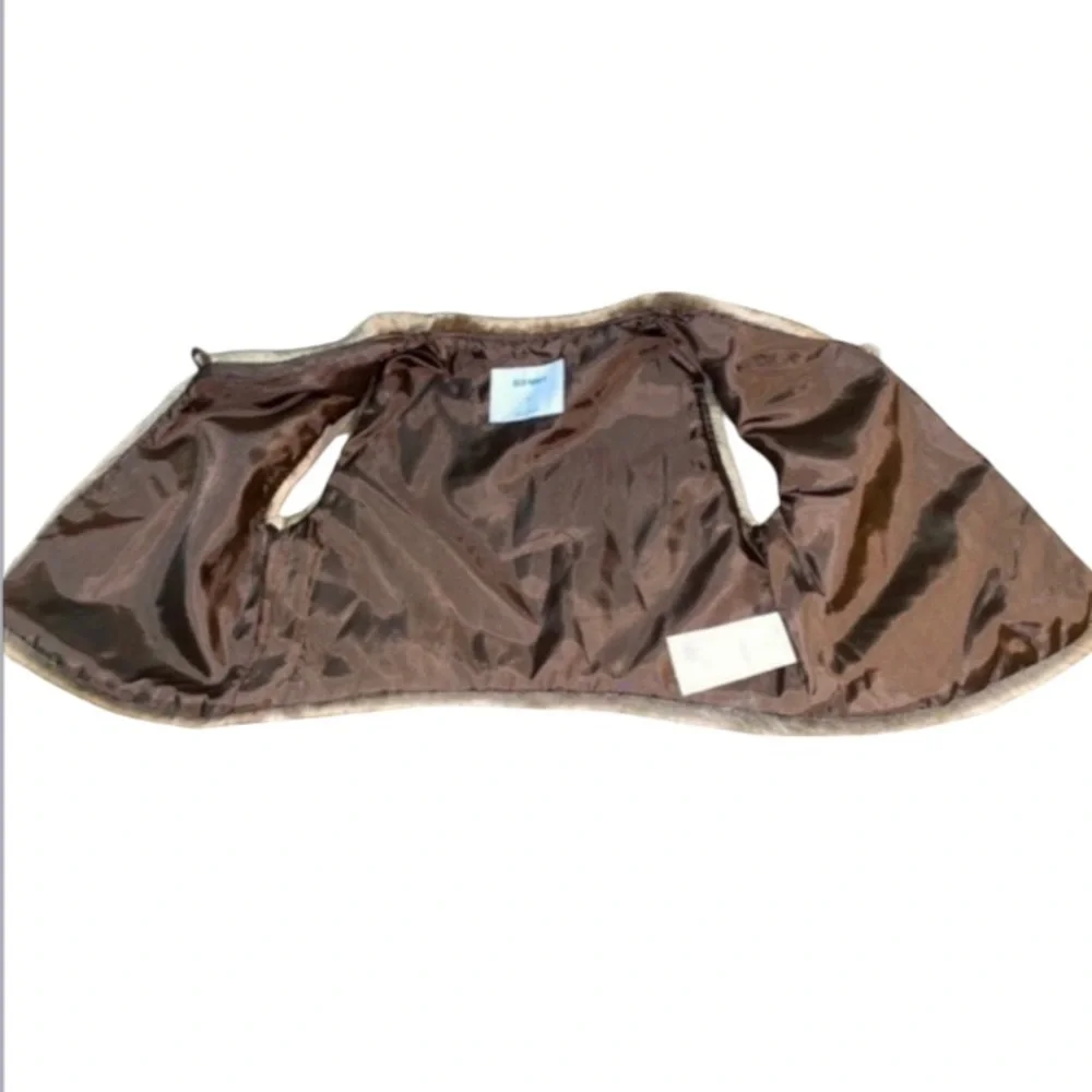 Old Navy Girls Faux Fur Vest Brown Fall Size 5T